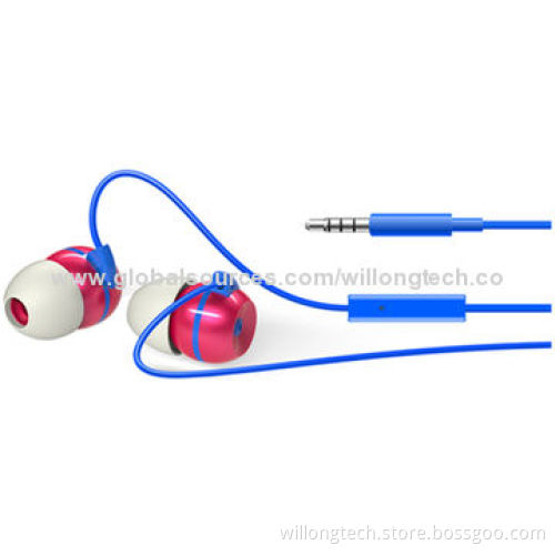 Plastic Ear Housing with UV Smooth In-ear Earphones, 100Hz-10kHz Frequency Range